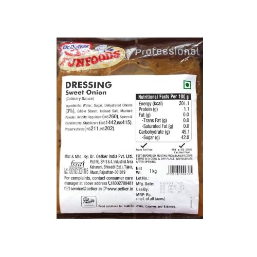 Dressing Sweet Onion product showcase